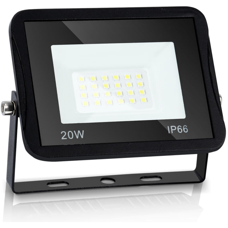 foto del prodotto swanew proiettore a led proiettore da esterno proiettore da esterno ip66 lampada da parete 20w bianco caldo