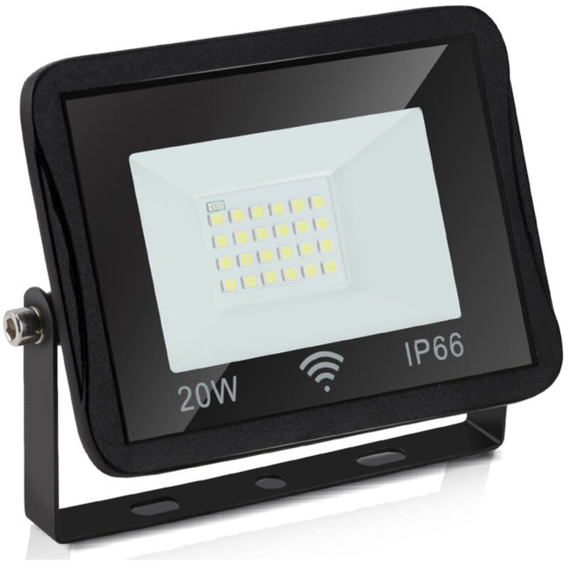 foto del prodotto swanew proiettore a led proiettore da esterno proiettore da esterno ip66 lampada da parete 20w bianco freddo