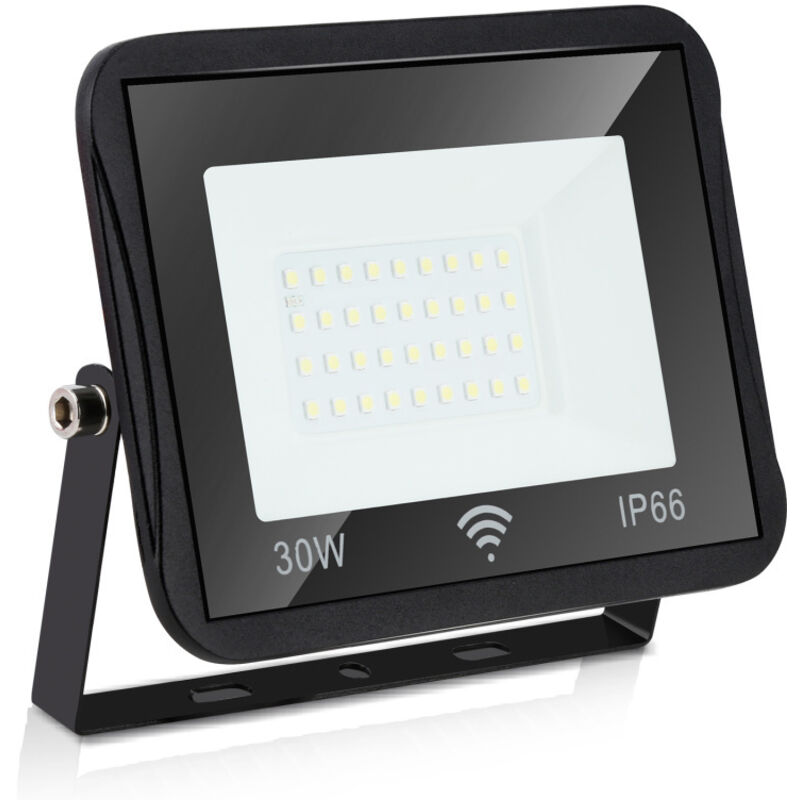 foto del prodotto swanew proiettore a led proiettore da esterno proiettore da esterno ip66 lampada da parete 30w bianco freddo