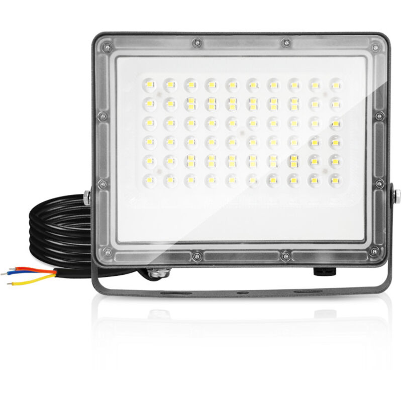 foto del prodotto swanew proiettore led da esterno spot led esterno per giardino ip65 6000k illuminazione di sicurezza 50w bianco freddo