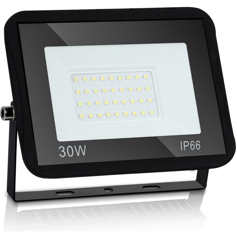 foto del prodotto swanew proiettori a led per esterni spot illuminazione di sicurezza per esterni impermeabile ip66 30w bianco freddo