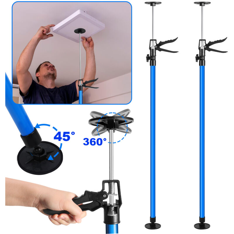 foto del prodotto swanew puntello in acciaio, supporto telescopico, altezza montante porta 115 290cm set di 2