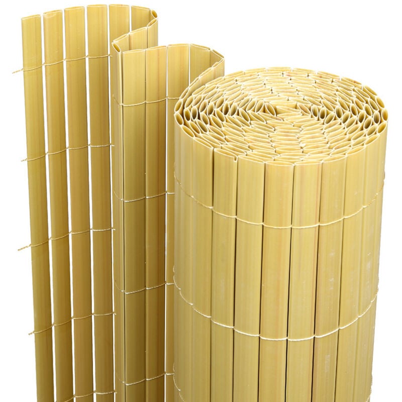 foto del prodotto swanew pvc privacy screen protection balcony. privacy fence. bamboo 180x400cm. schermo di privacy aumentato alle intemperie. recinzione in plastica