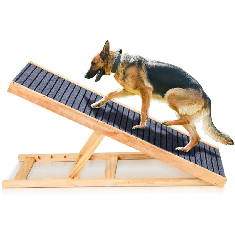 foto del prodotto swanew rampa per cani 120 cm altezza regolabile per animali domestici scala per cani rampa antiscivolo per cani