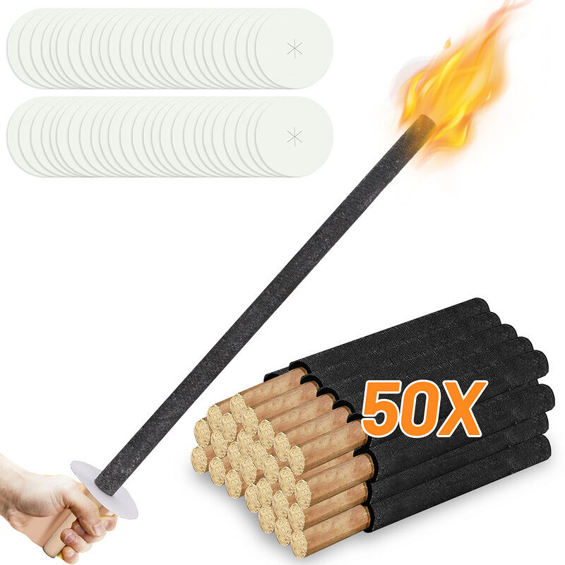 foto del prodotto swanew randaco torcia da giardino, set da 50, lampada a olio per esterni,42cm