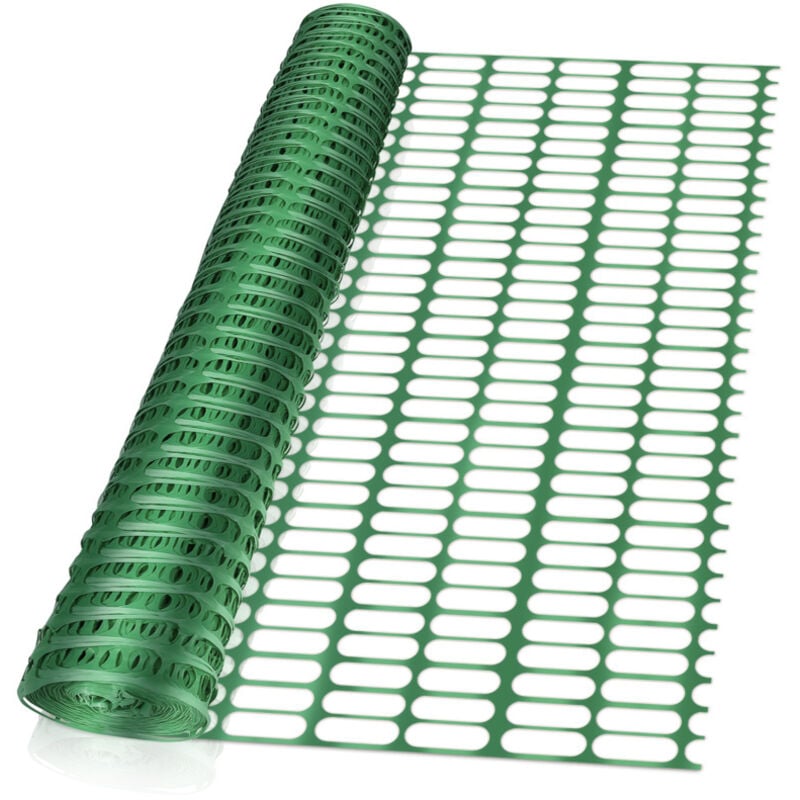 foto del prodotto swanew recinzione di protezione in plastica, recinzione mobile 1 rotolo da 1 x 30 m verde rete di sicurezza barriera di segnalazione