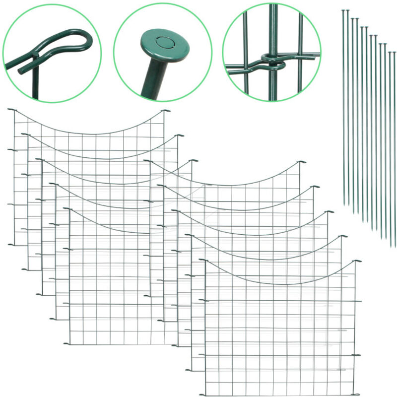foto del prodotto swanew recinzione giardino recinzione stagno set recinzione recinzione rete metallica 22 pezzi