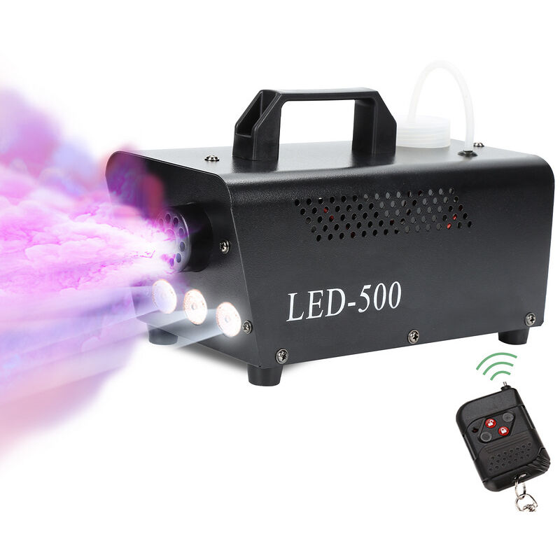 foto del prodotto swanew rgb show 500w fumo led nebbia macchina senza fili dj remote 13 colori