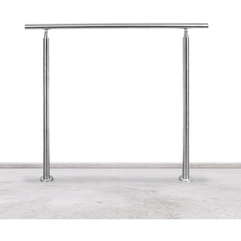 foto del prodotto swanew ringhiera 150 cm acciaio inox 0 binari corrimano balaustra aiuto scala balcone interno esterno