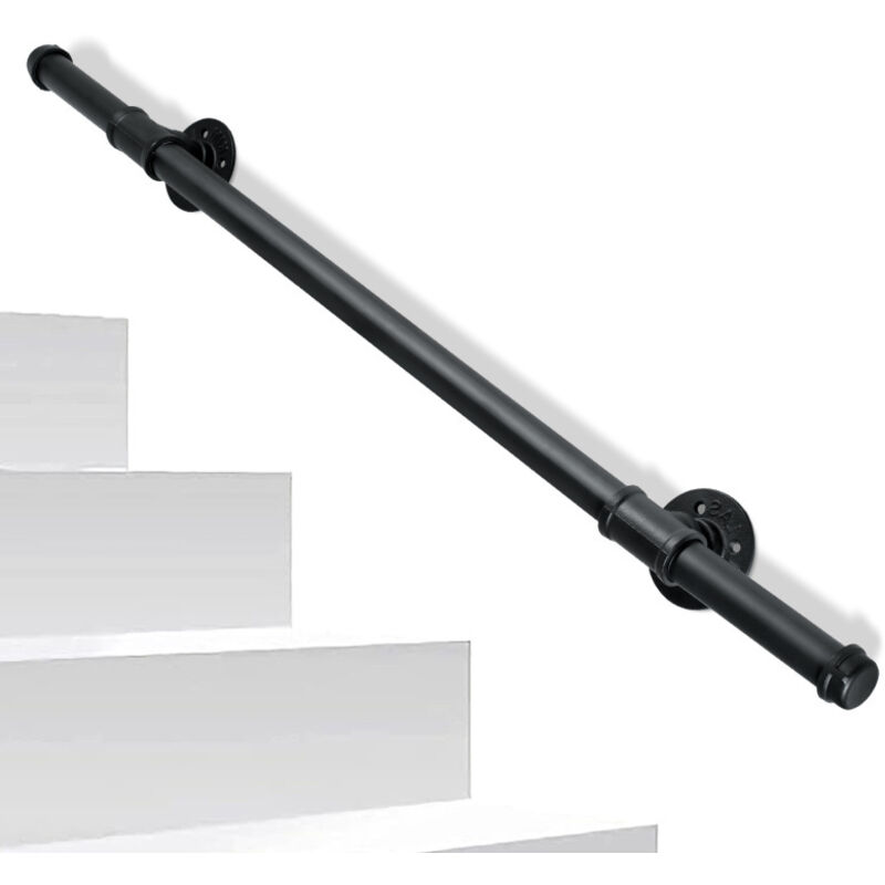 foto del prodotto swanew ringhiera per scale corrimano antiscivolo in metallo acciaio zincato ringhiera per scale in ghisa per uso interno esterno 100cm