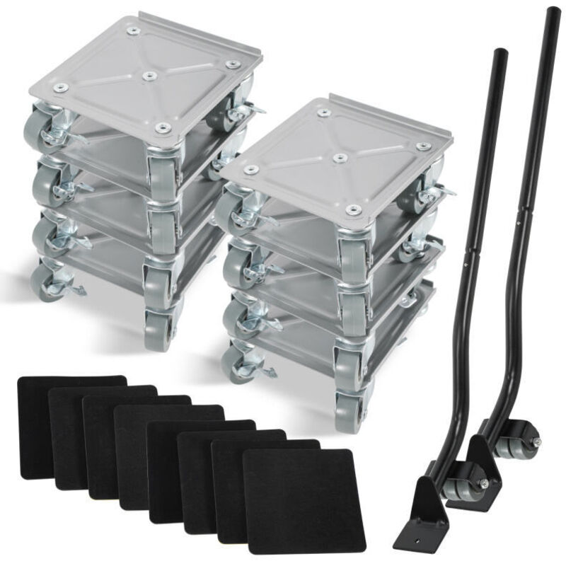 foto del prodotto swanew rotelle per mobili sollevatore per mobili trasportatore per mobili rotelle per mobili movimentazione per mobili set di 8 pezzi