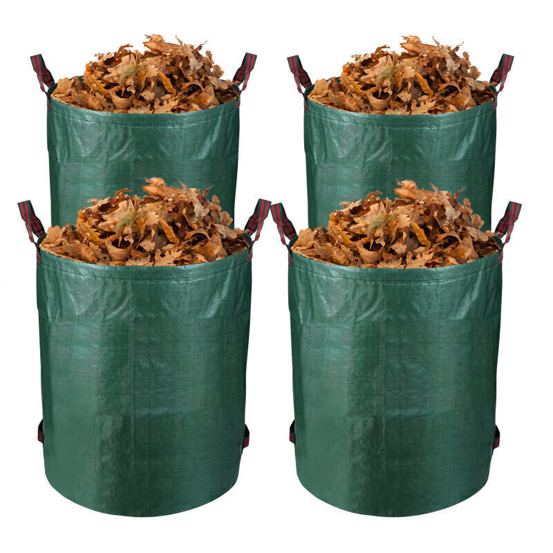 foto del prodotto swanew sacchi per rifiuti da giardino xxl sacco per prato contenitore per foglie 272l sacchi per rifiuti da giardino premium 4x