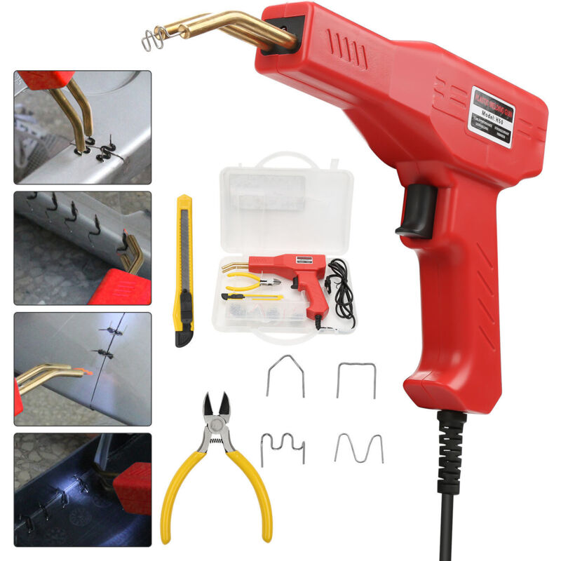 foto del prodotto swanew saldatrice di plastica auto,50w,pistola di saldatura di riparazione,200 morsetto paraurti auto
