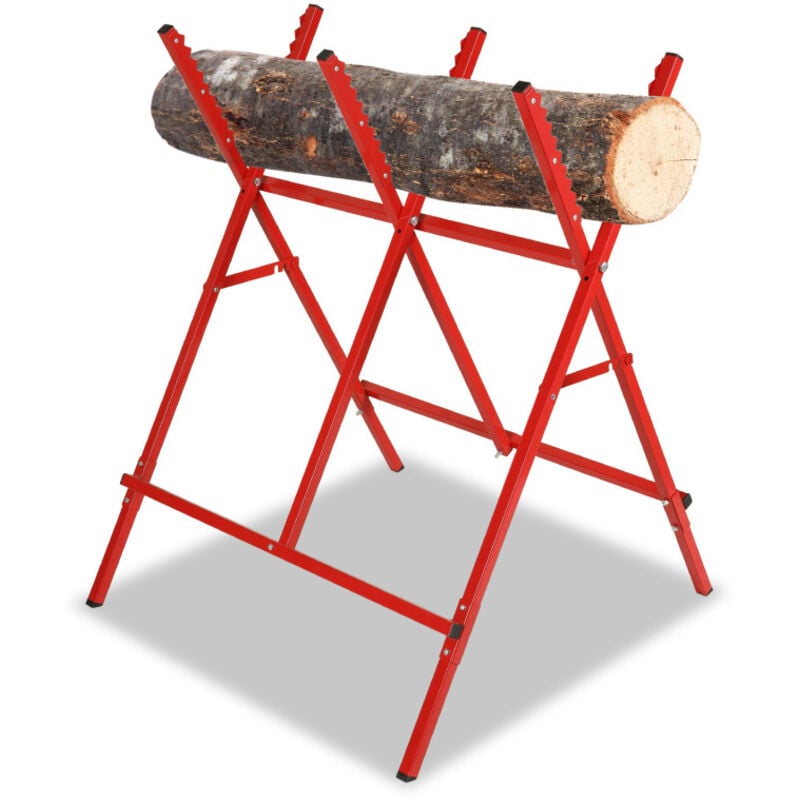 foto del prodotto swanew scalette di segatura supporto per tronchi in acciaio di alta qualità, scalette per tronchi pieghevoli, taglio della legna