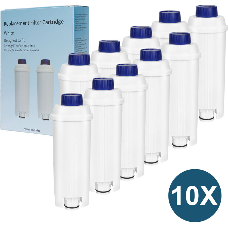 foto del prodotto swanew set da 10 filtro acqua compatibile con delonghi dlsc002. addolcitore filtro di ricambio compatibile con delonghi ecam. esam. etam