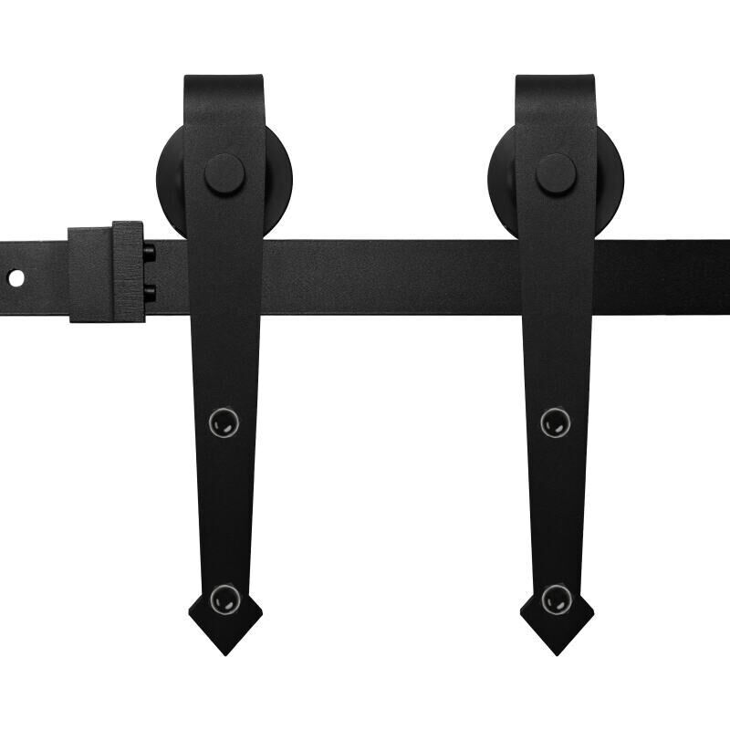foto del prodotto swanew sistema di porte scorrevoli sistema di porte scorrevoli ferramenta per porte guida per porte maniglia per porte in legno arrow 200cm