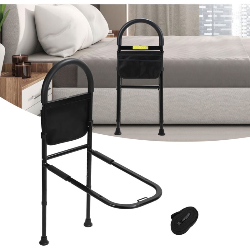 foto del prodotto swanew sponde del letto ausilio per il sollevamento del letto, maniglie regolabili in altezza per gli anziani accessori per il letto di cura, con