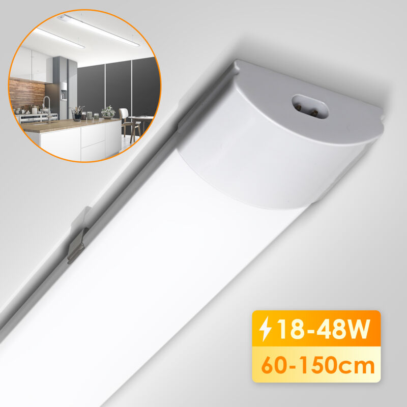 foto del prodotto swanew striscia led impermeabile 120cm 36w ip65 interconnettibile temperatura colore bianco neutro 4000k