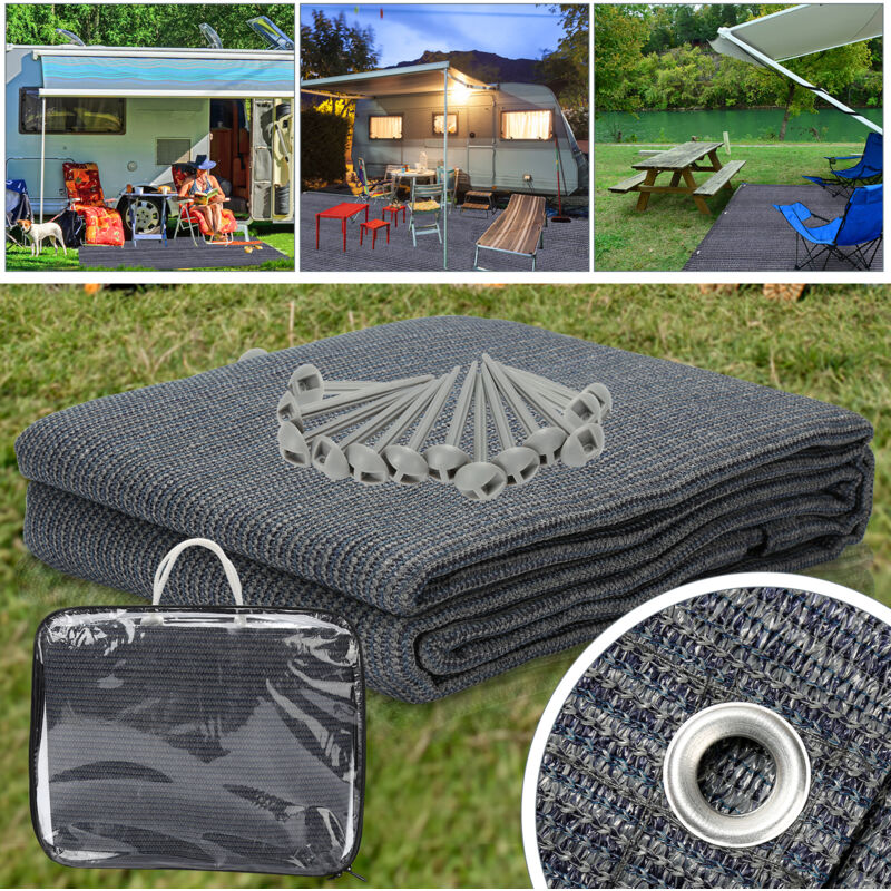 foto del prodotto swanew stuoia per tenda da campeggio, stuoia per tenda da campeggio, stuoia per tenda da campeggio, telo da terra per caravan 200x200cm,grigio