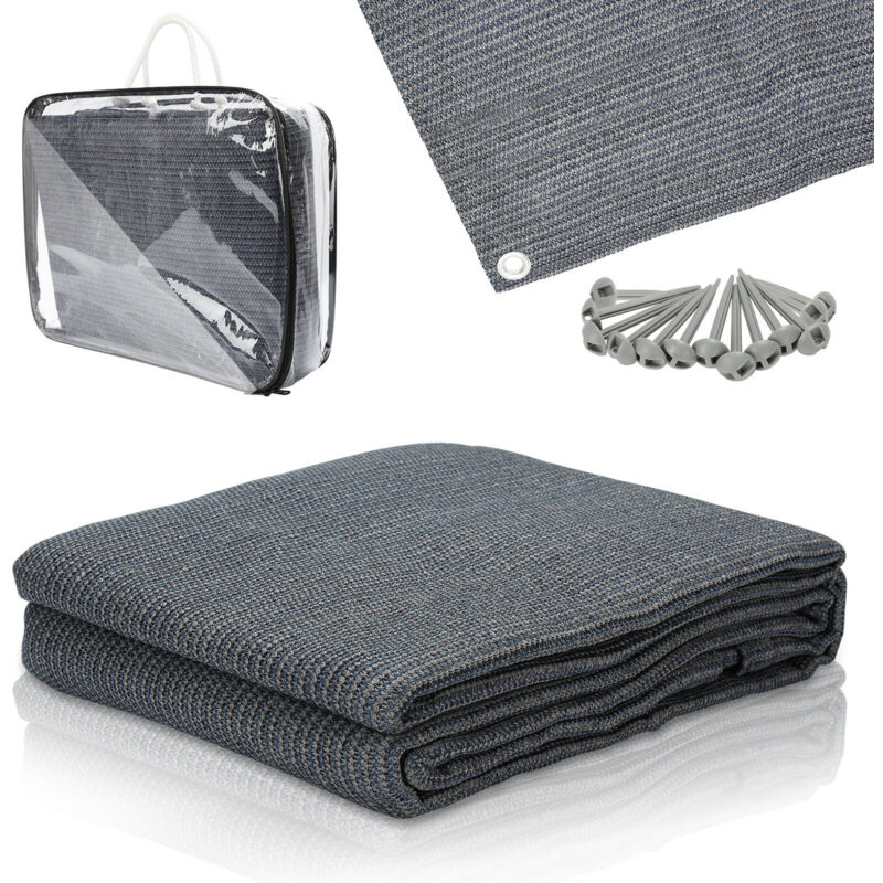 foto del prodotto swanew stuoia per tenda da campeggio, stuoia per tenda da campeggio, stuoia per tenda da campeggio, telo da terra per caravan 250x250cm,grigio