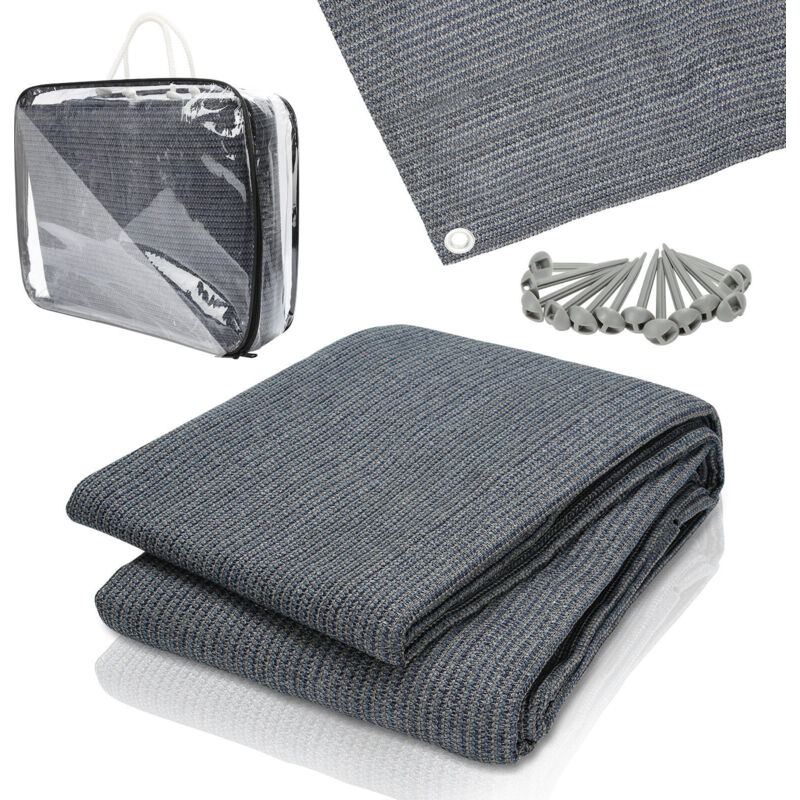 foto del prodotto swanew stuoia per tenda da campeggio, stuoia per tenda da campeggio, stuoia per tenda da campeggio, telo da terra per caravan 250x300cm,grigio