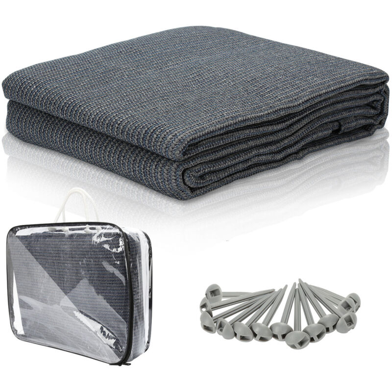 foto del prodotto swanew stuoia per tenda da campeggio, stuoia per tenda da campeggio, stuoia per tenda da campeggio, telo da terra per caravan 300x400cm,grigio