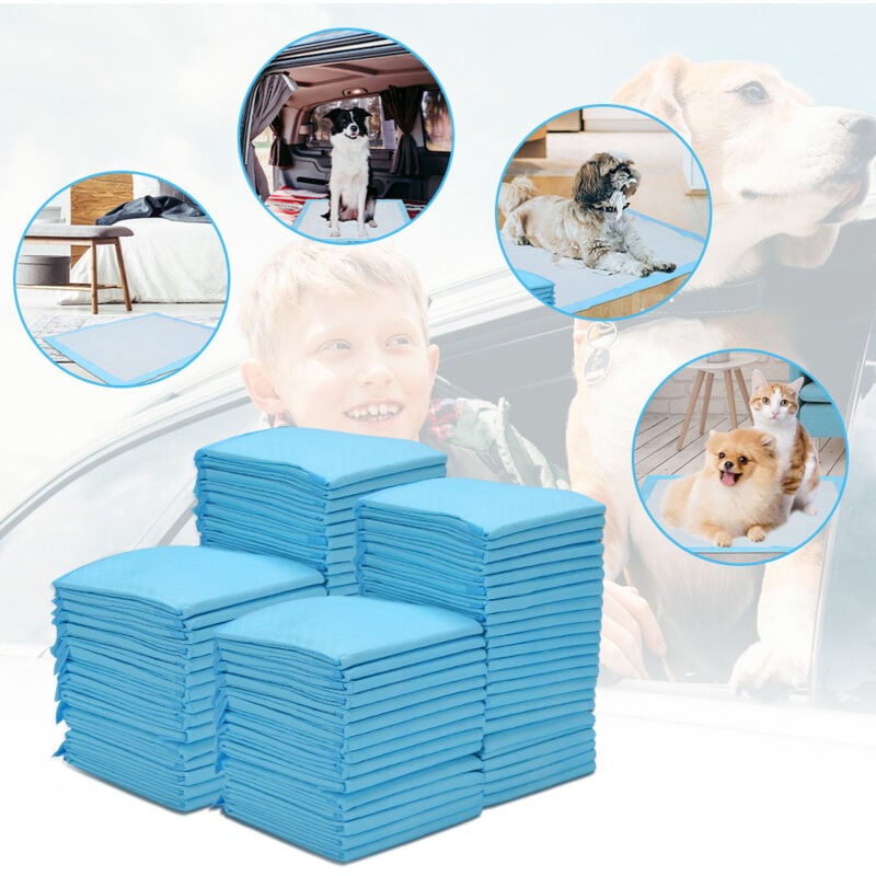 foto del prodotto swanew tappetino assorbente per cani, 40 pezzi, 60 60 cm tappetino per la pip monouso addestratore per cani impermeabile tappetino per la pip 
