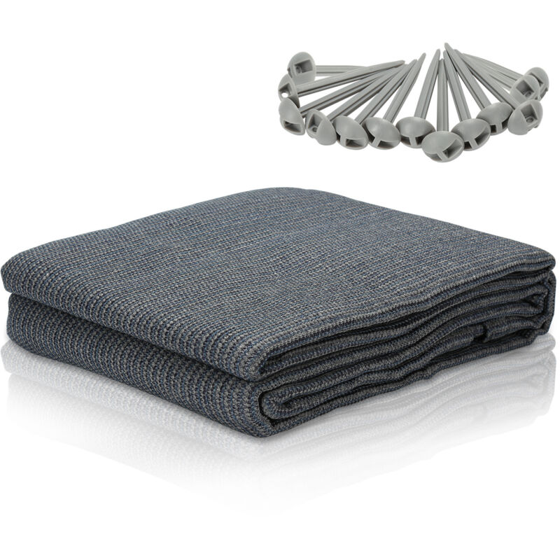 foto del prodotto swanew tappetino impermeabile per tenda da campeggio telo tenda all aperto coperta da picnic caravan 200x200cm,grigio