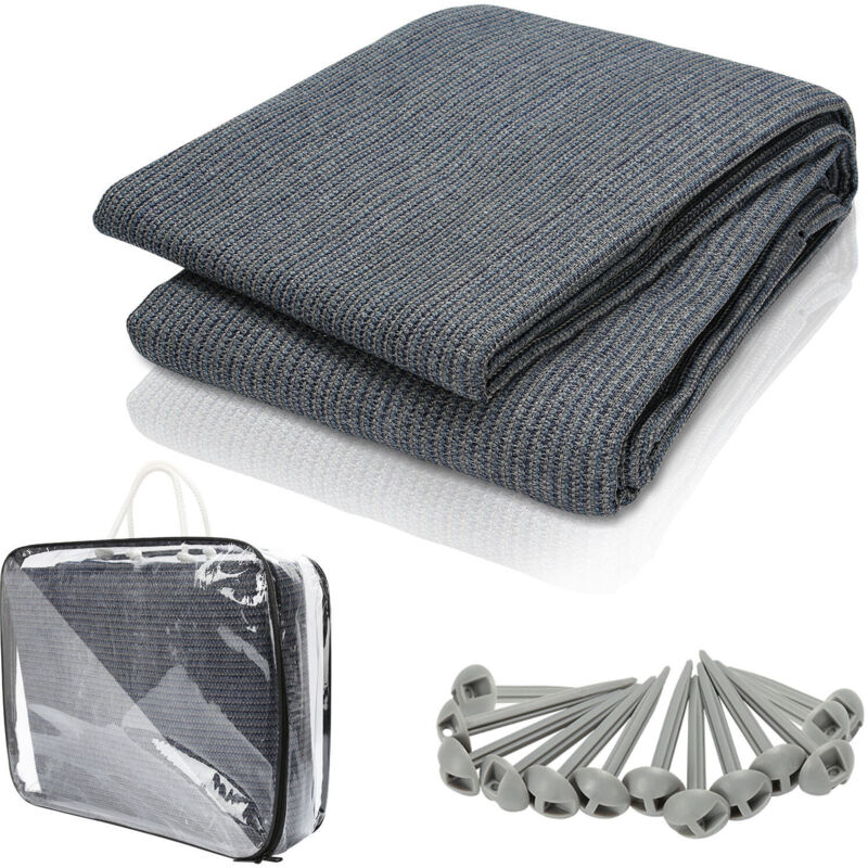 foto del prodotto swanew tappetino impermeabile per tenda da campeggio telo tenda all aperto coperta da picnic caravan 250x300cm,grigio