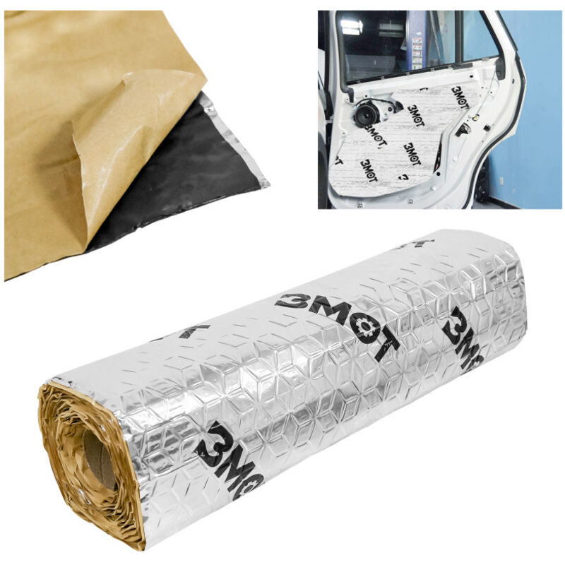 foto del prodotto swanew tappetino isolante per auto tappetino isolante per veicoli isolamento per portiera auto resistente all umidit 50 x 400 cm