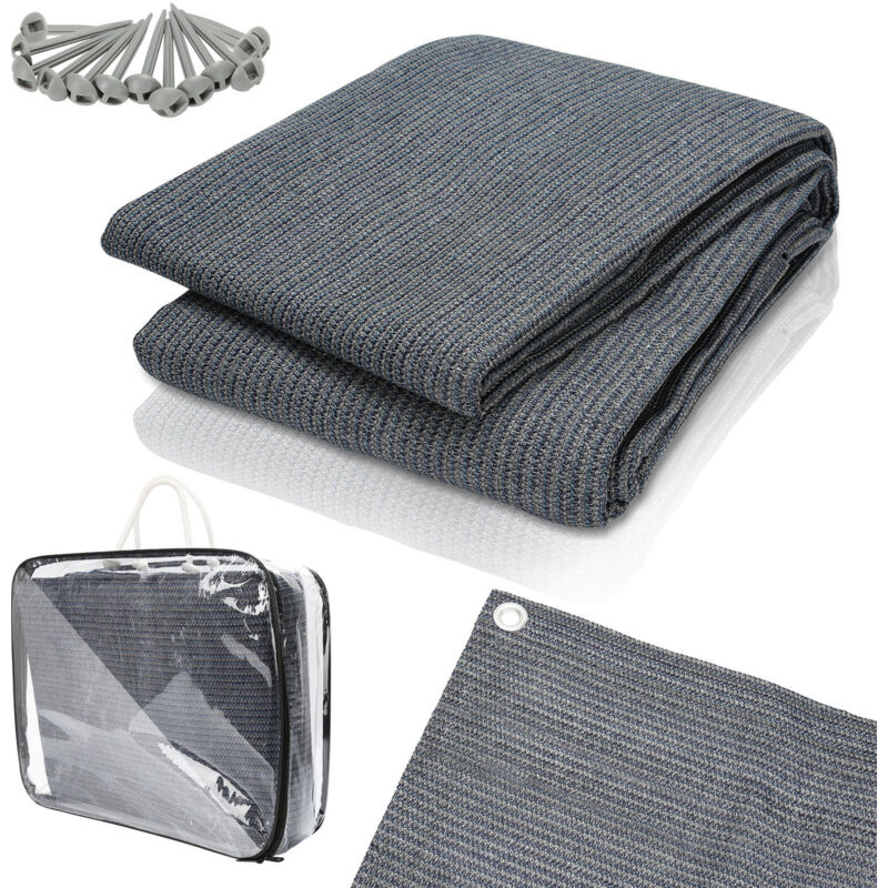 foto del prodotto swanew tappetino per tenda tenda impermeabile da campeggio telo per tenda all aperto telo da picnic coperta caravan ,grigio, 200x200cm