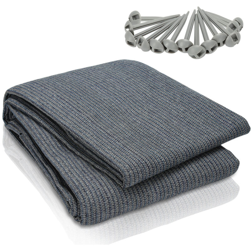 foto del prodotto swanew tappetino per tenda tenda impermeabile da campeggio telo per tenda all aperto telo da picnic coperta caravan ,grigio, 250x300cm