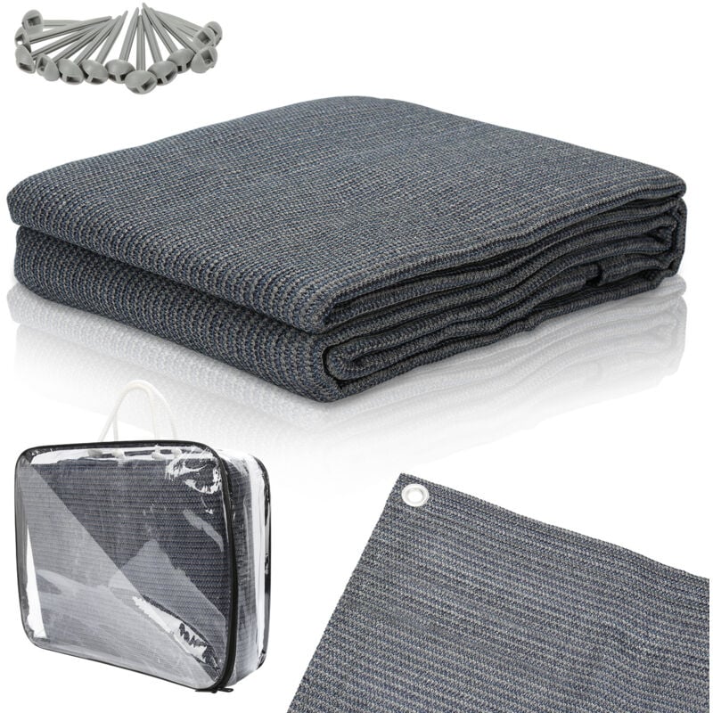 foto del prodotto swanew tappetino per tenda tenda impermeabile da campeggio telo per tenda all'aperto telo da picnic coperta caravan ,grigio, 300x500cm