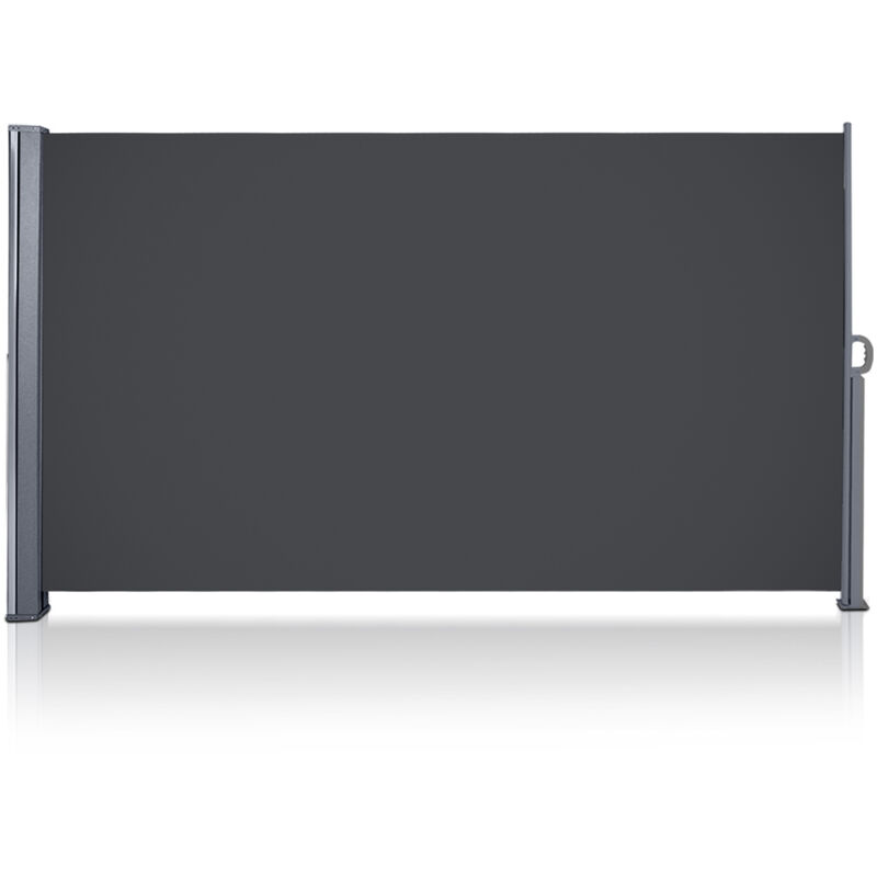 foto del prodotto swanew tenda laterale retrattile tenda laterale del patio all aperto protezione della privacy estensibile resistente 140x300cm grigio