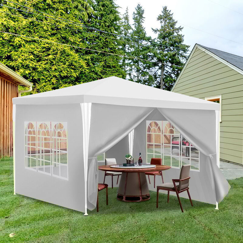 foto del prodotto swanew tenda per feste padiglione eventi aziendali facile da pulire 3x3m bianco