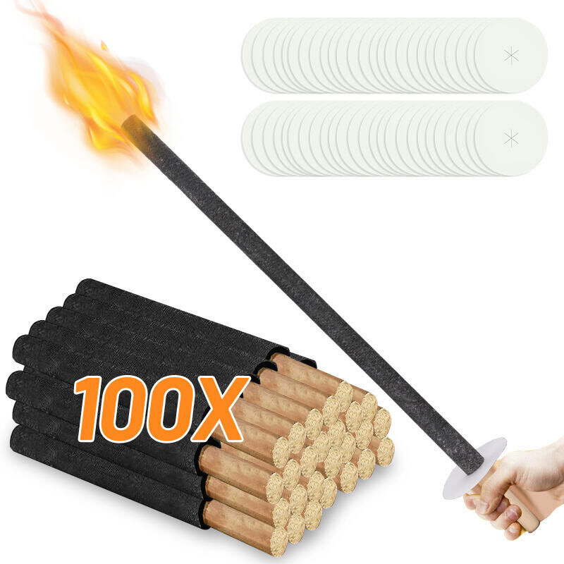 foto del prodotto swanew torce torce di cera torcia per feste 72 cm tempo di combustione 90 min. 100x
