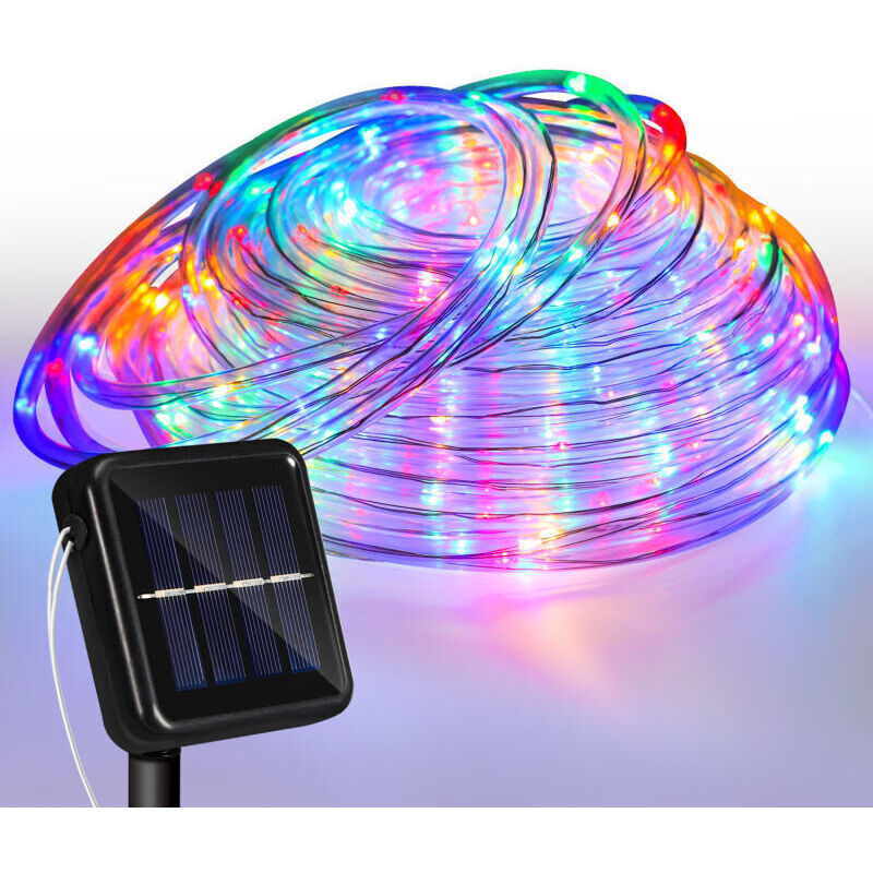 foto del prodotto swanew tubo flessibile per luce solare tubo luminoso a led catena luminosa per esterni rete luminosa rgb 20m