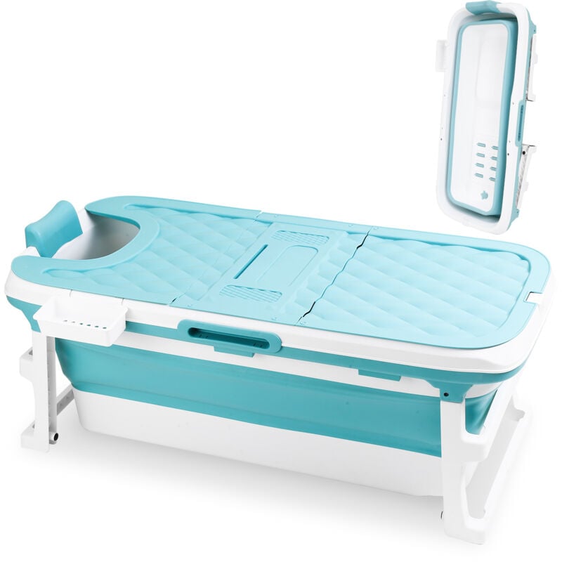 foto del prodotto swanew vasca da bagno portatile pieghevole pp tpe pieghevole con maniglia 149x60x50cm per bambini e adulti