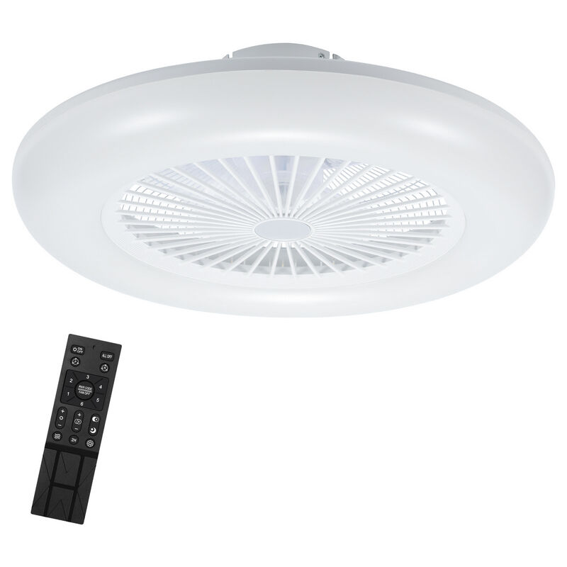 foto del prodotto swanew ventilatore a soffitto led con illuminazione e telecomando ventilatore dimmerabile 80w