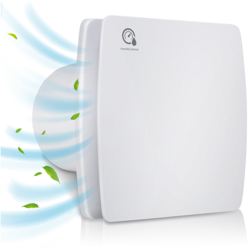 foto del prodotto swanew ventilatore per bagno ventilatore per radiatore ventilatore a parete timer 150 mm feuchtesensor mit r ckflussleitblech