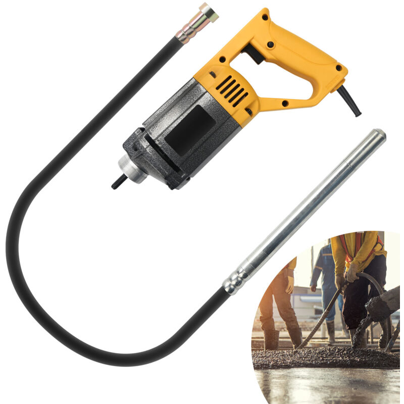 foto del prodotto swanew vibratore elettrico per calcestruzzo da 1000w con tubo flessibile da 1,5 m, vibratore per calcestruzzo ad alte prestazioni
