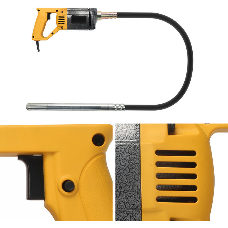 foto del prodotto swanew vibratore per calcestruzzo bottiglia di vibrazione bottiglia 1.5 m vibratore a mano vibratore per calcestruzzo compattatore 1000w