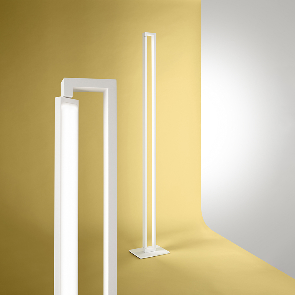 foto del prodotto sway piantana in metallo colore bianco led 27w 2495lm cct 3000 4000 6000 k dimmerabile 