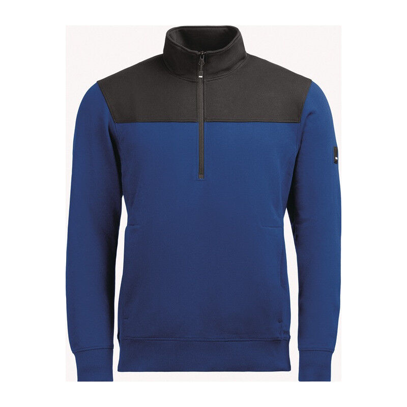 foto del prodotto sweat zipp rob taille m bleu roi noir fhb