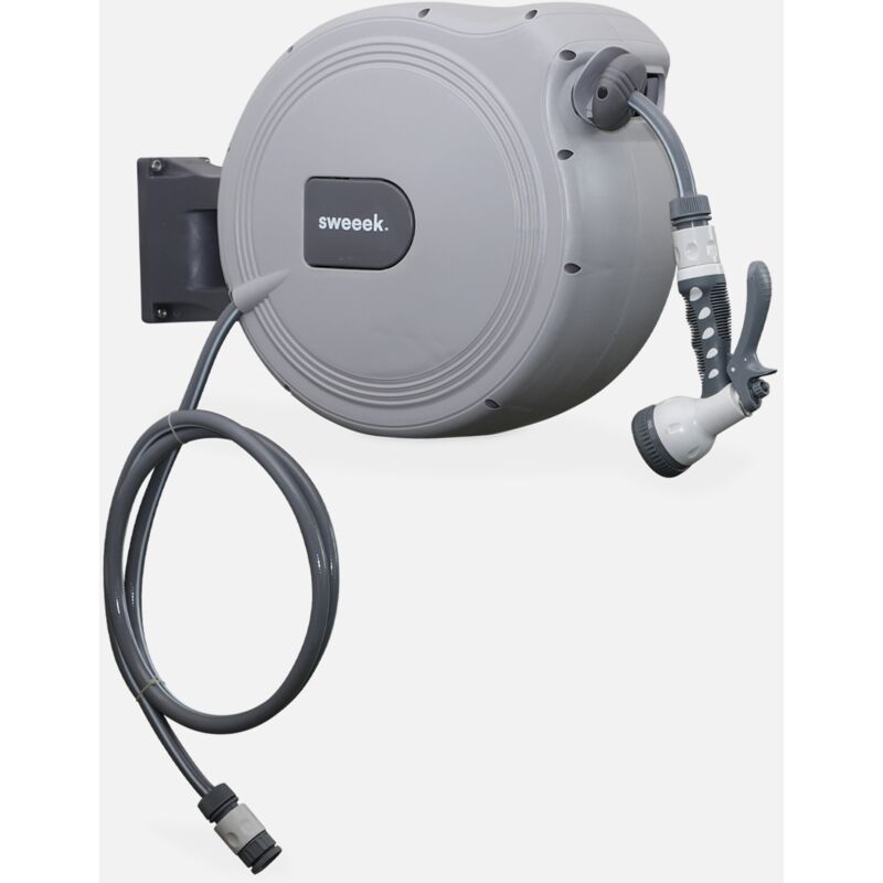 foto del prodotto sweeek avvolgitubo automatico a parete con tubo flessibile, 30m