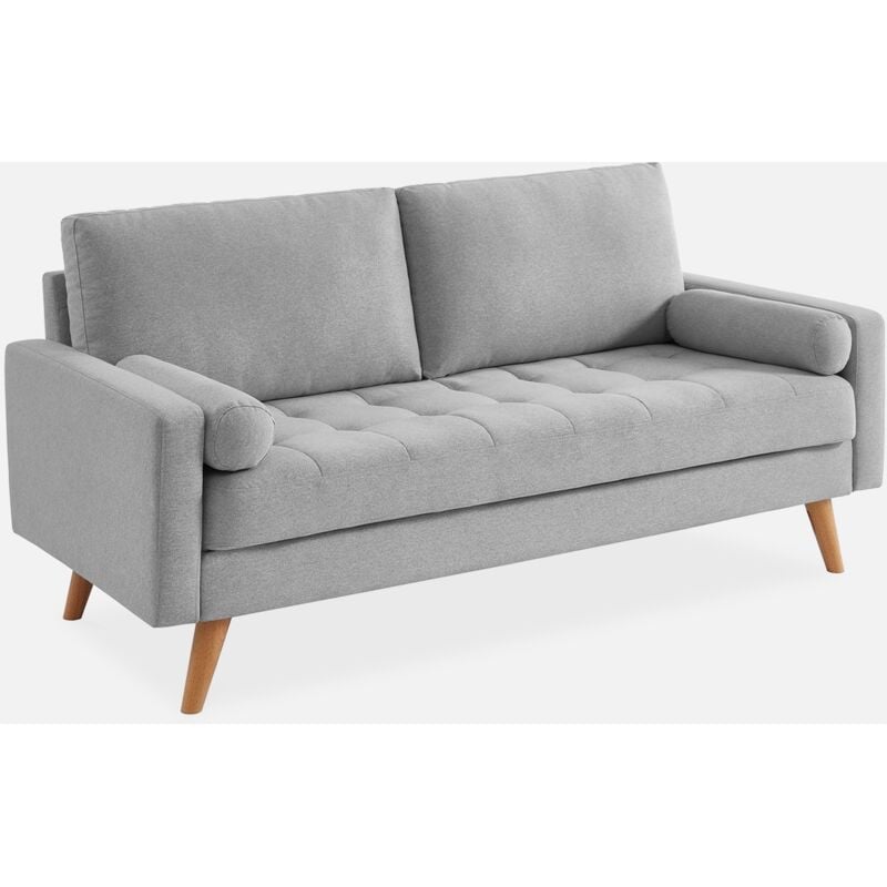 foto del prodotto sweeek divano a 3 posti, gambe in legno
