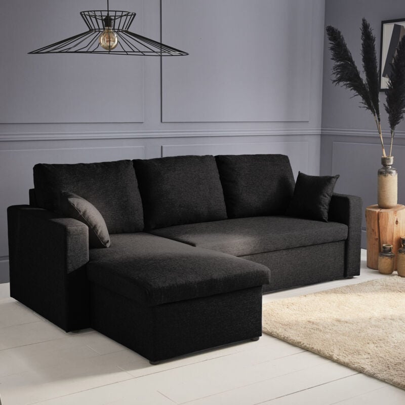 foto del prodotto sweeek divano letto angolare reversibile 3 posti con contenitore