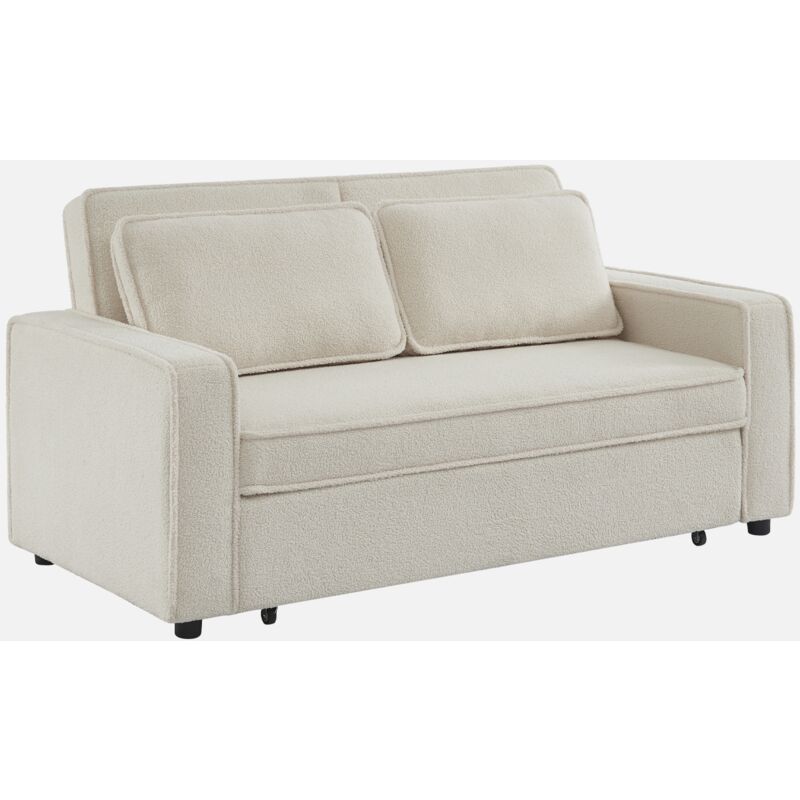 foto del prodotto sweeek divano letto boucl a 3 posti