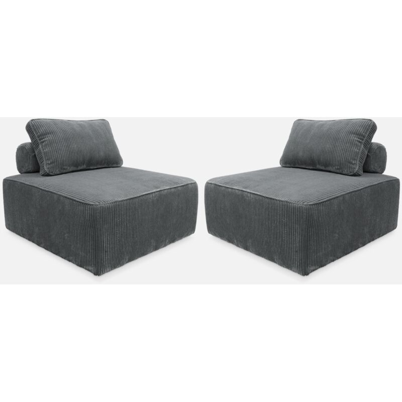 foto del prodotto sweeek - divano modulare velluto, 2 posti