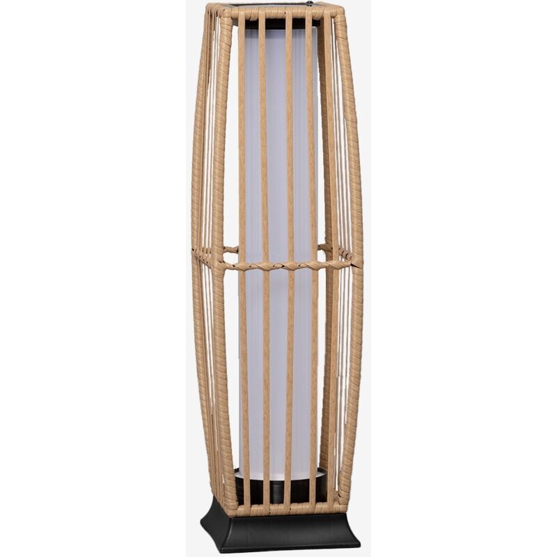 foto del prodotto sweeek lampada da esterno solare led effetto rattan, 68cm